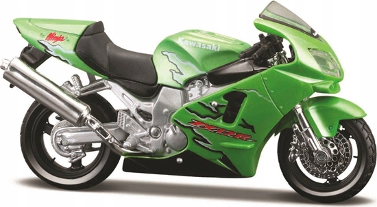 Изображение Maisto Model metalowy Motocykl Kawasaki Ninja ZR-12R 1/18 z podstawk