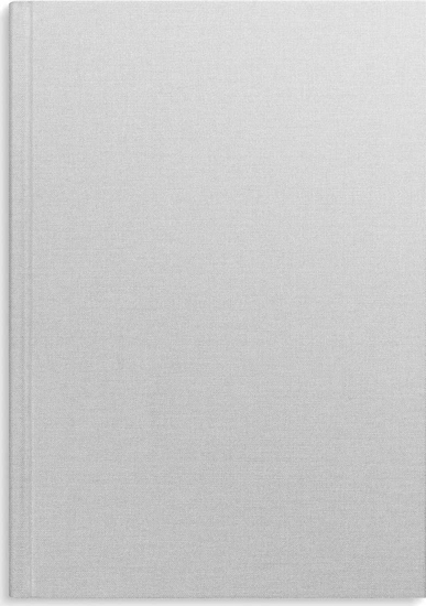 Изображение Mayland-Burde Burde Notesbog, grå tekstilpræg, ulinj., A4