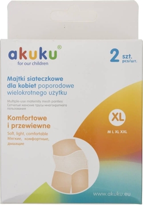 Picture of Majtki poporodowe Akuku Akuku Majtki siateczkowe dla kobiet poporodowe XL - 2 sztuki