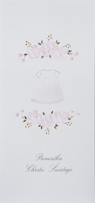 Attēls no MAK Karnet Chrzest DL C01 Koszulka kwiaty dziewczynka
