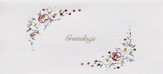 Picture of MAK Karnet Gratulacje DL G08 - Kwiaty