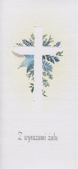 Picture of MAK Karnet Kondolencje DL KON02 - Krzy