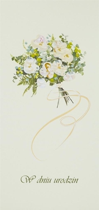 Attēls no MAK Karnet Urodziny DL U16 - Bukiet jasny