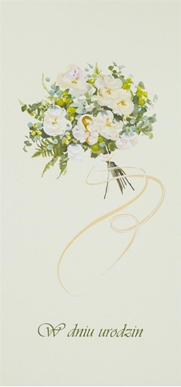 Picture of MAK Karnet Urodziny DL U16 - Bukiet jasny