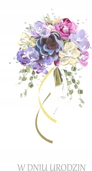 Picture of MAK Karnet Urodziny DL U24 - Bukiet kwiatów