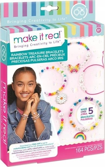Picture of Make it real MAKE IT REAL Bransoletki Rainbow Treasur, zestaw kreatywny