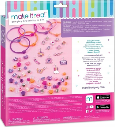 Picture of Make it real MAKE IT REAL Zestaw Bransoletki Z Koralików, zabawka kreatywna