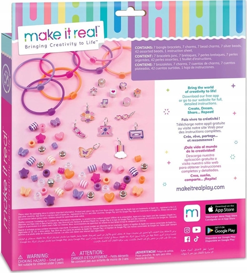 Picture of Make it real MAKE IT REAL Zestaw Bransoletki Z Koralików, zabawka kreatywna