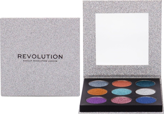 Изображение MAKE UP REVOLUTION REVOLUTION Paleta Prasowanych Brokatow Illusion
