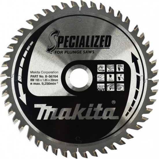 Изображение Makita B-56764 SPECIALIZED Saw Blade 165x20x48Z