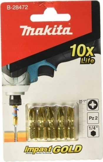 Picture of Makita KOÅCÃWKA WKRÄTAKOWA UDAROWA PZ2-25MM IG 5SZT