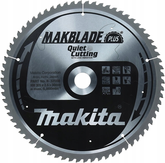 Изображение Makita MAKITA CIRCULAR SAW 305x30x70z MAKBLADE PLUS WOOD