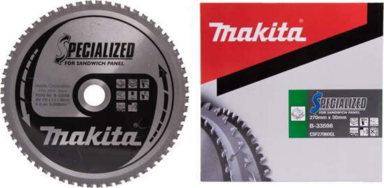 Picture of Makita MAKITA PIA TARCZOWA  270x30x60z SPECJALIZED PYTY WARSTWOWE