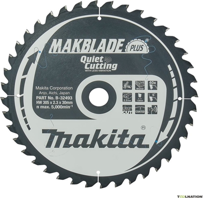 Изображение Makita MAKITA PIA TARCZOWA  305x30x40z MAKBLADE PLUS DREWNO