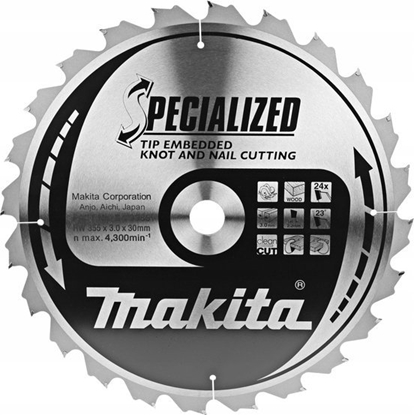 Изображение Makita MAKITA PIA TARCZOWA  355x30x40Z >>>B-33152
