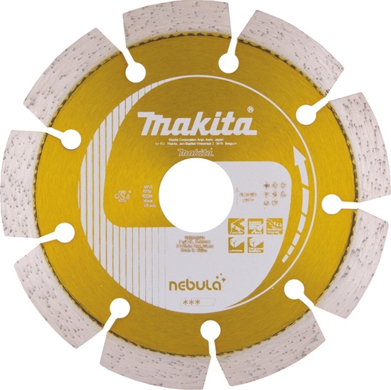 Изображение Makita MAKITA TARCZA DIAMENTOWA 115x22,23mm SEGMENT (NA SUCHO) BETON