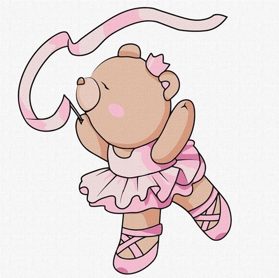 Picture of Malowanie po numerach - Balerina Kids 25x25cm