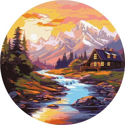 Picture of Malowanie po numerach - Dom nad rzek 39cm