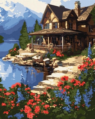 Picture of Malowanie po numerach - Domek nad morzem 40x50cm