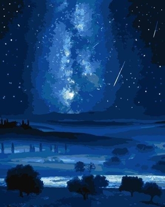 Picture of Malowanie po numerach - Droga Mleczna 40x50cm