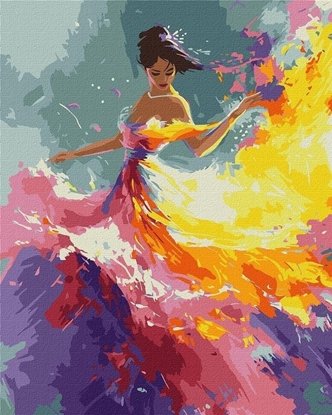 Picture of Malowanie po numerach - Elegancka ksiniczka 40x5