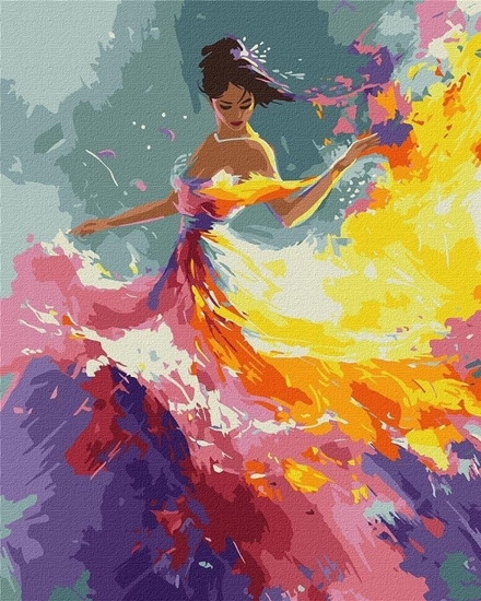 Picture of Malowanie po numerach - Elegancka ksiniczka 40x5