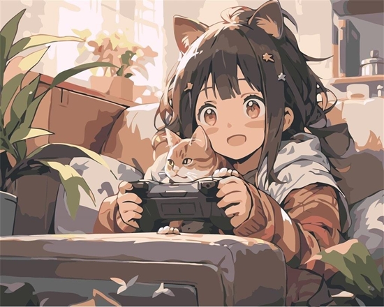 Picture of Malowanie po numerach - Fascynujca gra 40x50cm