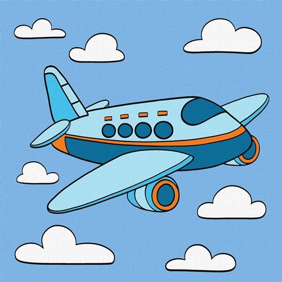 Picture of Malowanie po numerach - Fascynujcy lot 25x25cm