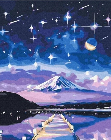 Picture of Twoje Hobby Malowanie po numerach - Gwiadzista noc 40x50cm