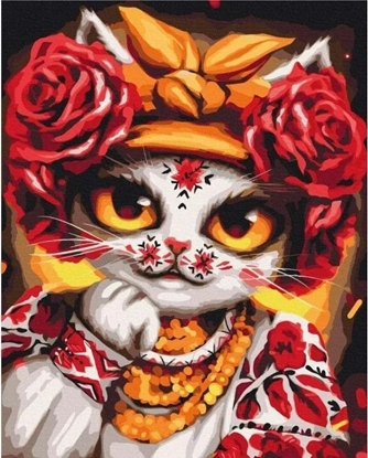 Picture of Malowanie po numerach - Kotka Róa 40x50cm