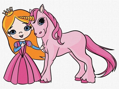 Picture of Malowanie po numerach - Ksiniczka... 30x40cm