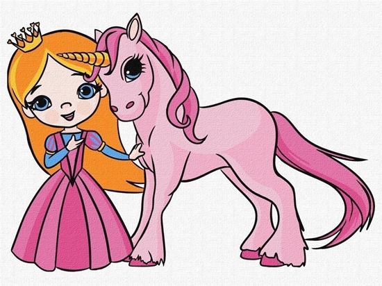 Picture of Malowanie po numerach - Ksiniczka... 30x40cm