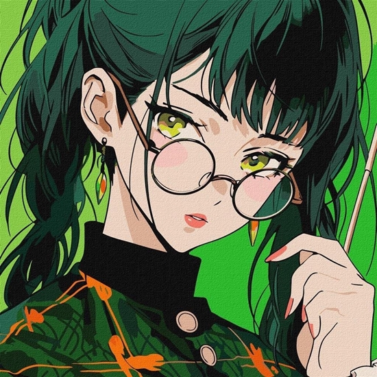 Изображение Malowanie po numerach - Magia zielonych oczu