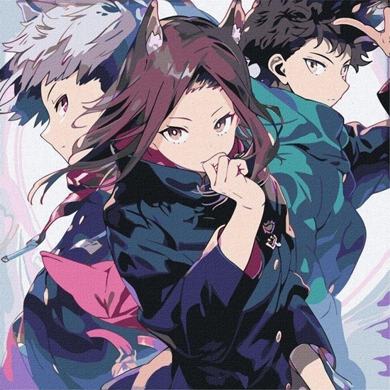 Изображение Malowanie po numerach - Mocna przyja 40x40cm