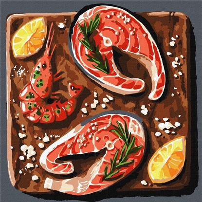 Picture of Malowanie po numerach - Morski delikates 30x30cm