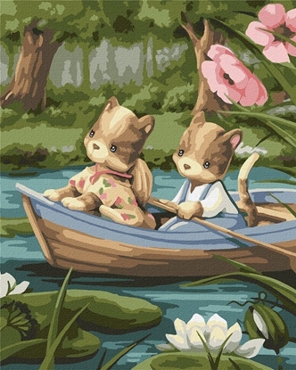 Picture of Malowanie po numerach - Na lódce 40x50cm