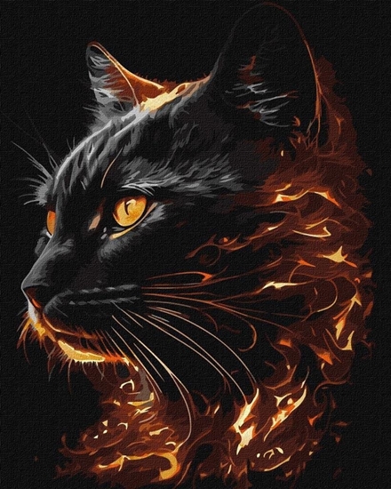 Picture of Malowanie po numerach - Ognista pikno 40x50cm