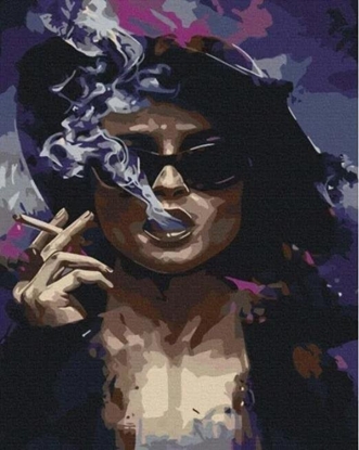 Picture of Twoje Hobby Malowanie po numerach - Pani z cygarem 40x50cm