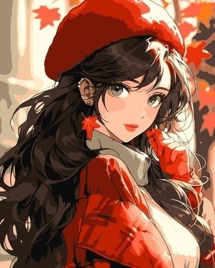 Picture of Malowanie po numerach - Pikna Nieznajoma 40x50cm