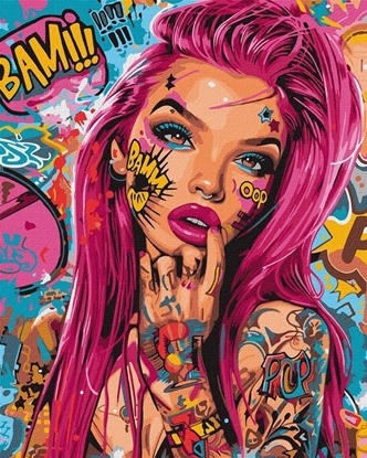 Изображение Malowanie po numerach - Plama kolorów 40x50cm