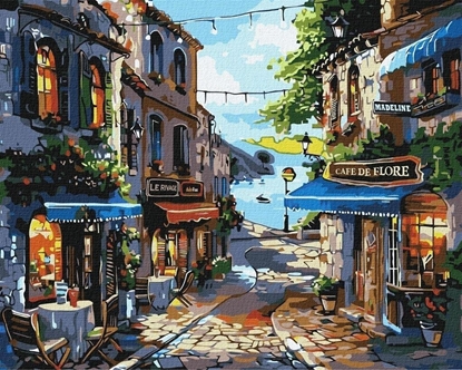 Изображение Malowanie po numerach - Restauracje nad brzegiem