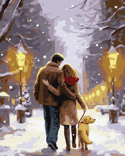 Изображение Malowanie po numerach - Rodzinny spacer 40x50cm