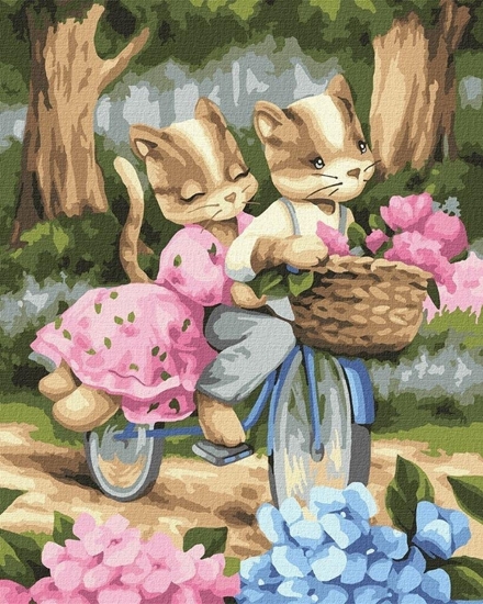 Изображение Malowanie po numerach - Romantyczna podró 40x50cm