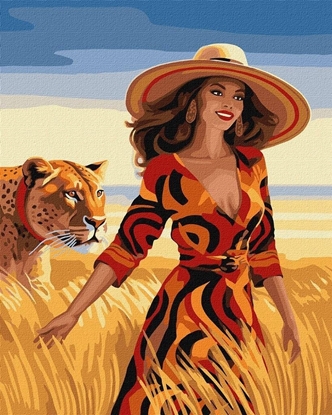 Изображение Malowanie po numerach - Spacer po polu 40x50cm