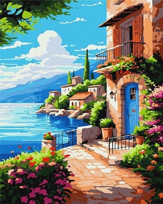 Изображение Malowanie po numerach - Spokój przy falach 40x50cm