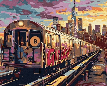 Изображение Malowanie po numerach - Stacja naziemna 40x50cm