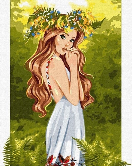 Изображение Malowanie po numerach - Stranik lasu 40x50cm EDUKAMP