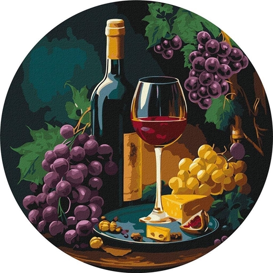 Picture of Malowanie po numerach - Wytworna degusta 39cm