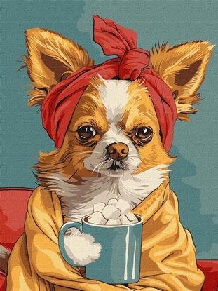 Picture of Malowanie po numerach - Wspaniaa kawa 30x40cm