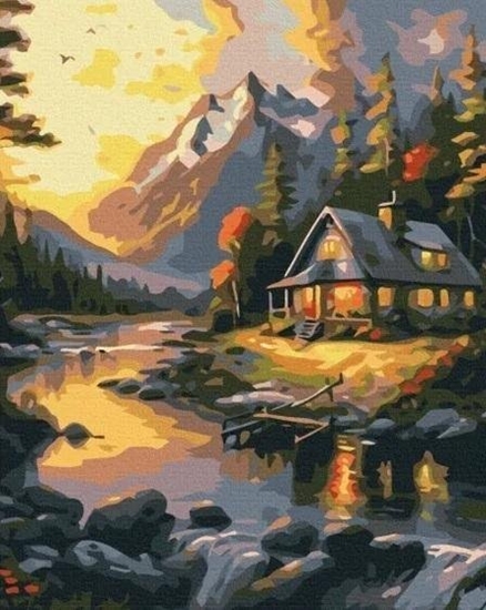 Picture of Malowanie po numerach - Zoty zachód 40x50cm